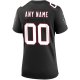 Women's Atlanta Falcons Nike Black Throwback Custom Game Jersey