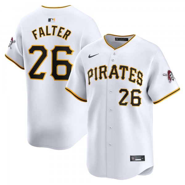 Men's Pittsburgh Pirates Bailey Falter Nike White Home Limited Player Jersey