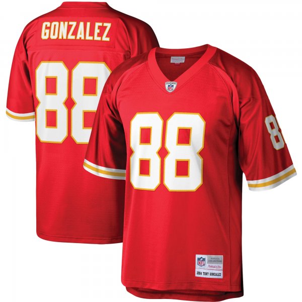 Men's Kansas City Chiefs Tony Gonzalez Mitchell & Ness Red Legacy Replica Jersey