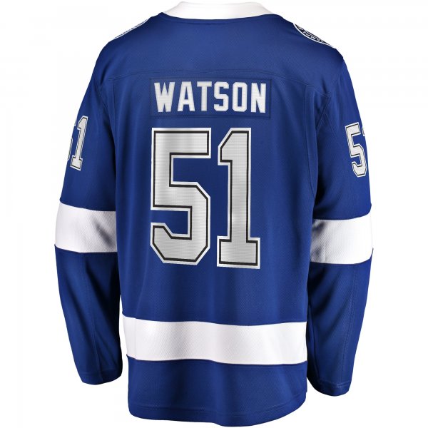 Men's Tampa Bay Lightning Austin Watson Fanatics Blue Home Premier Breakaway Player Jersey