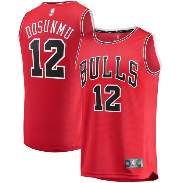 Men's Chicago Bulls Ayo Dosunmu Fanatics Red Fast Break Replica Jersey - Icon Edition