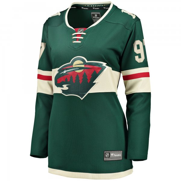 Women's Minnesota Wild Kirill Kaprizov Fanatics Green Home Breakaway Replica Jersey