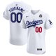 Men's Los Angeles Dodgers  Nike White 2024 World Series Home Custom Elite Jersey