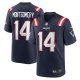 Men's New England Patriots Ty Montgomery Nike Navy Player Game Jersey