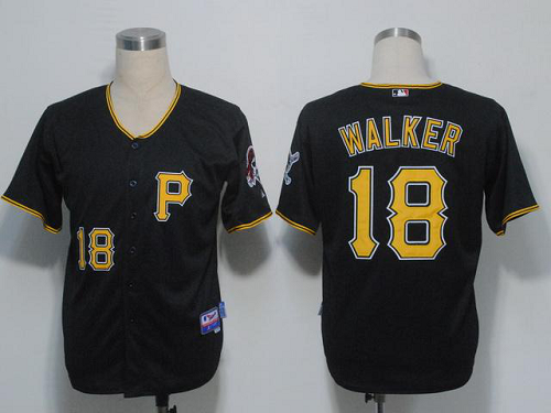 Pittsburgh Pirates #18 Neil Walker Black Stitched MLB Jersey