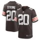 Men's Cleveland Browns Pierre Strong Jr. Nike  Brown Team Game Jersey