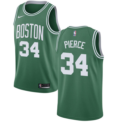 Men's Nike Boston Celtics #34 Paul Pierce Green Swingman Icon Edition NBA Jersey