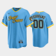 Men's Milwaukee Brewers 2022 City Connect Custom Powder Blue Cool Base MLB Jersey