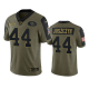 San Francisco 49ers Kyle Juszczyk Olive 2021 Salute To Service Men's Limited NFL Jersey