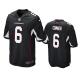 Men's Arizona Cardinals #6 James Conner Black Alternate Game Jersey