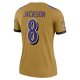 Women's Baltimore Ravens Lamar Jackson Nike Gold Inverted Legend Jersey