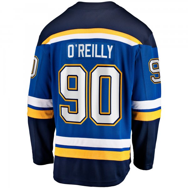 Men's St. Louis Blues Ryan O'Reilly Fanatics Blue Home Captain Premier Breakaway Player Jersey