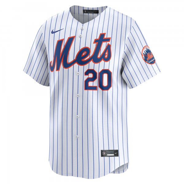 Youth New York Mets Pete Alonso Nike White Home Limited Player Jersey