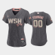 Women's Washington Nationals 2022 City Connect Custom Gray Replica MLB Jersey