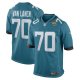 Men's Jacksonville Jaguars Cole Van Lanen Nike Teal Game Player Jersey