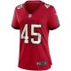 Women's Tampa Bay Buccaneers Devin White Nike Red Game Player Jersey