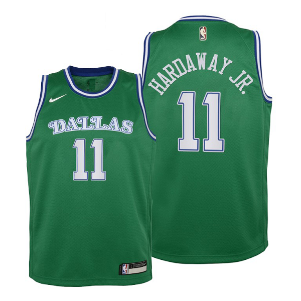 Dallas Mavericks Tim Hardaway Jr. Youth 2020-21 City Edition Green Jersey