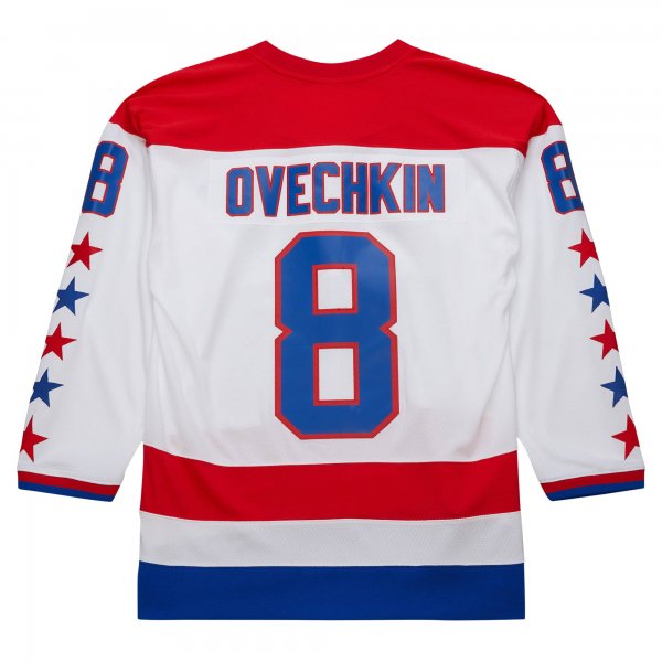 Men's Washington Capitals Alexander Ovechkin Mitchell & Ness White  2012/13 Alternate Captain Blue Line Player Jersey