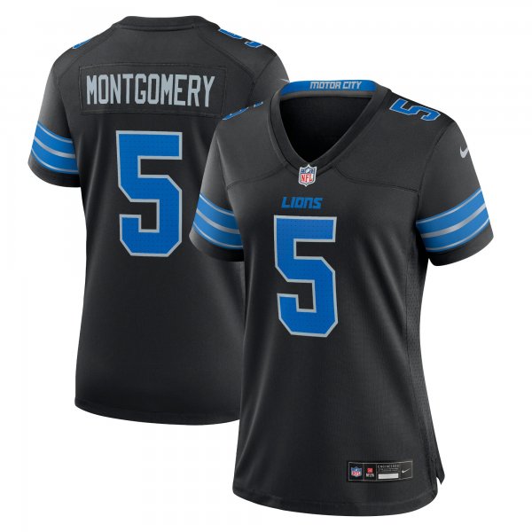 Women's Detroit Lions David Montgomery Nike Black 2nd Alternate Game Jersey