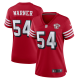 Women's San Francisco 49ers #54 Fred Warner Nike Scarlet 75th Anniversary Alternate Limited Jersey