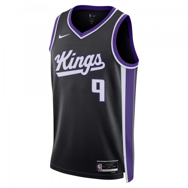 Unisex Sacramento Kings Kevin Huerter Nike Black Swingman Jersey - Icon Edition