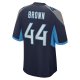 Men's Tennessee Titans Mike Brown Nike  Navy  Game Jersey