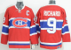 Montreal Canadiens #9 Maurice Richard Red CCM Throwback Stitched NHL Jersey