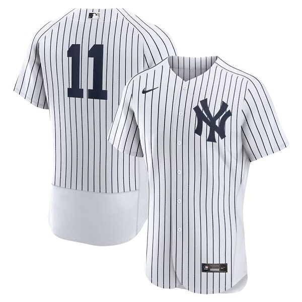 Men's New York Yankees #11 Anthony Volpe Nike Home Flex Base Player White Jersey