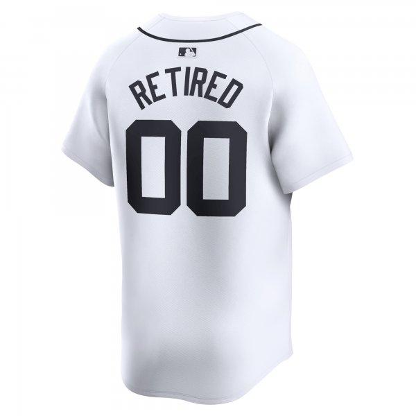 Men's Detroit Tigers Nike White Home Limited Pick-A-Player Retired Roster Jersey