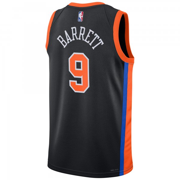 Unisex New York Knicks RJ Barrett Nike Black 2022/23 Swingman Jersey - City Edition