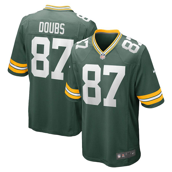 Men's Green Bay Packers #87 Romeo Doubs Nike Green Game Player NFL Jersey