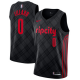 Nike Men's Portland Trail Blazers #0 Damian Lillard Black Swingman City Edition NBA Jersey