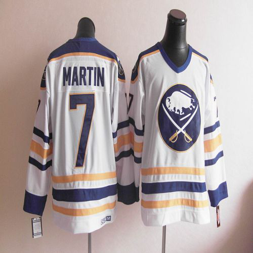 CCM Throwback Buffalo Sabres #7 Martin White Stitched NHL Jersey