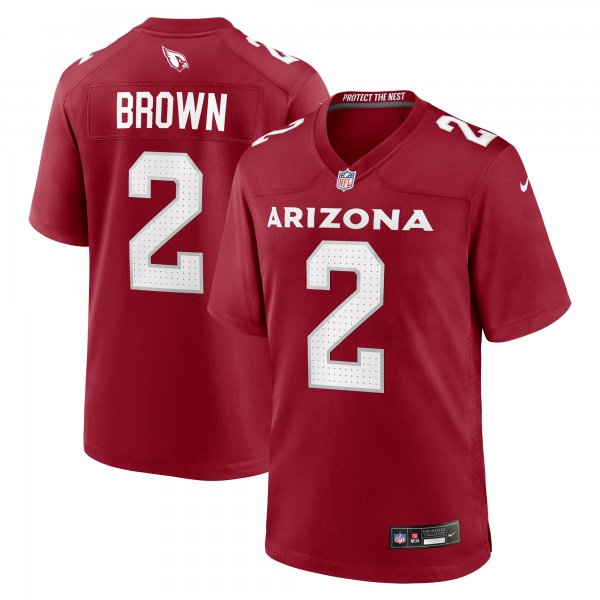 Men's #2 Marquise Brown Arizona Cardinals Nike Home Game Jersey