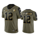 Dallas Cowboys Roger Staubach Olive Gold 2021 Salute To Service Men's Limited NFL Jersey