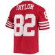 Men's San Francisco 49ers John Taylor Mitchell & Ness Scarlet Legacy Replica Jersey