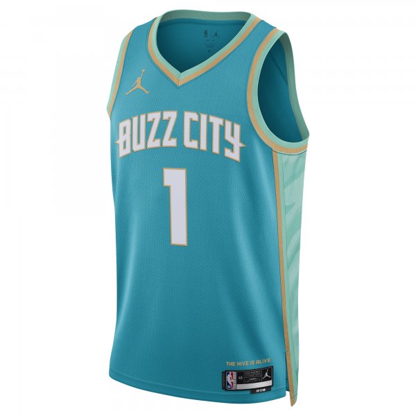 Unisex Charlotte Hornets LaMelo Ball Jordan Brand Teal 2023/24 Swingman Jersey - City Edition