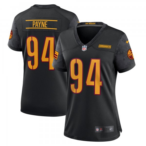 Women's Washington Commanders Da'Ron Payne Nike Black Alternate Game Jersey