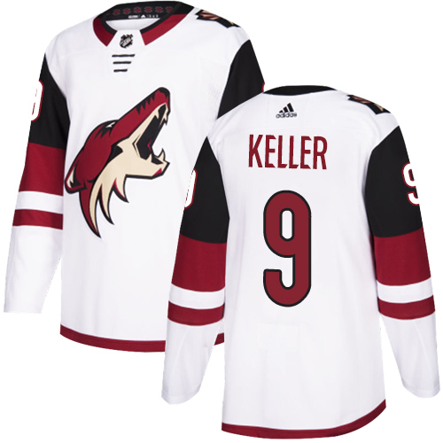 Adidas Arizona Coyotes #9 Clayton Keller White Road Stitched NHL Jersey