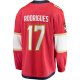 Men's Florida Panthers Evan Rodrigues Fanatics Red Home Breakaway Jersey