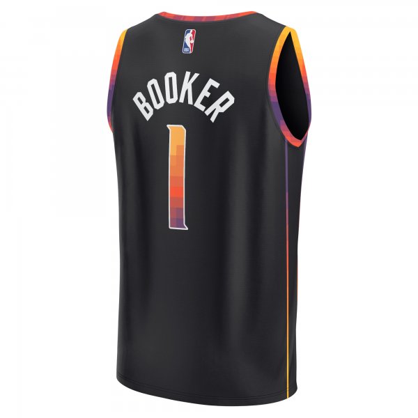 Men's Phoenix Suns Devin Booker Fanatics Black Fast Break Replica Player Jersey - Statement Edition