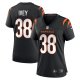 Women's Cincinnati Bengals DJ Ivey Nike  Black Team Game Jersey