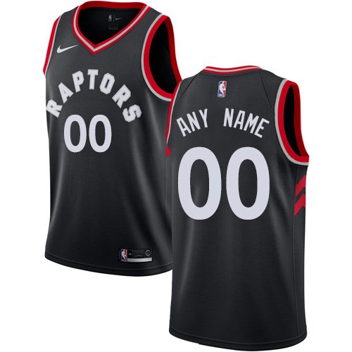 Men's Toronto Raptors Personalized Swingman Black NBA Statement Edition Jersey