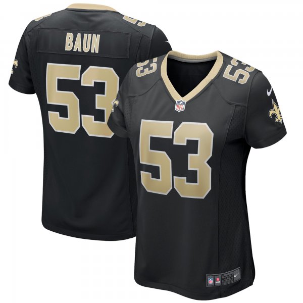 Women's New Orleans Saints Zack Baun Nike Black Game Jersey