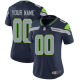 Women's Nike Seattle Seahawks Customized Navy Blue Team Color Vapor Untouchable Custom Limited NFL Jersey