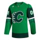 Men's Calgary Flames  adidas Kelly Green St. Patrick's Day Custom Jersey