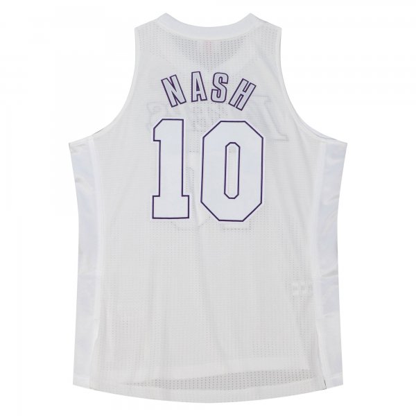 Men's Los Angeles Lakers Steve Nash Mitchell & Ness White 2012 Player Jersey