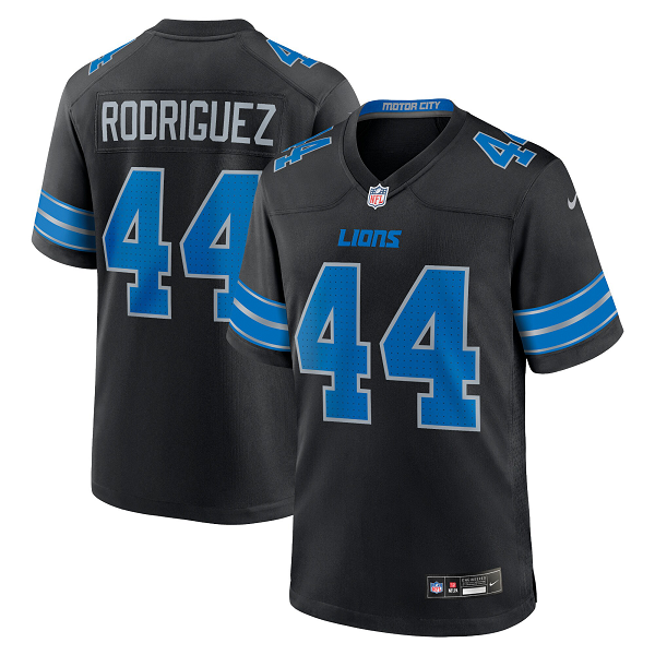 Youth Detroit Lions #44 Malcolm Rodriguez Nike Black 2nd Alternate Limited Jersey