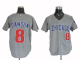 Mitchell And Ness Chicago Cubs #8 Andre Dawson Stitched Grey Throwback MLB Jersey