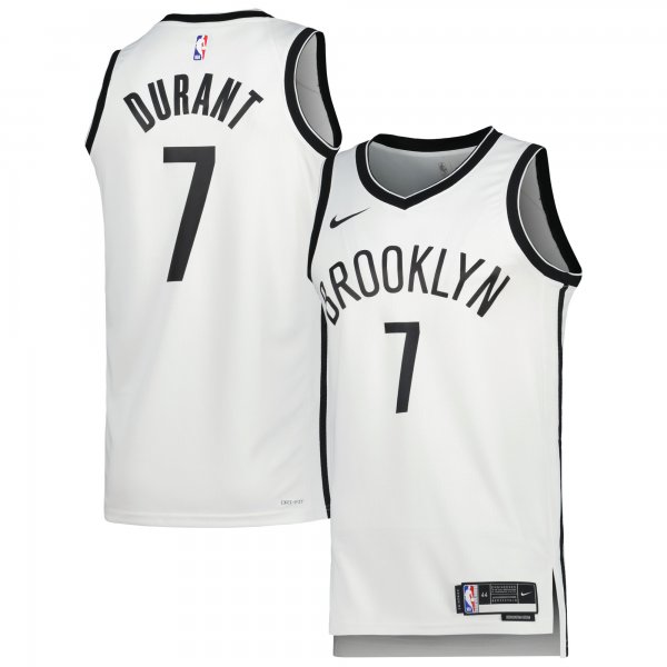 Unisex Brooklyn Nets Kevin Durant Nike White Swingman Jersey - Association Edition